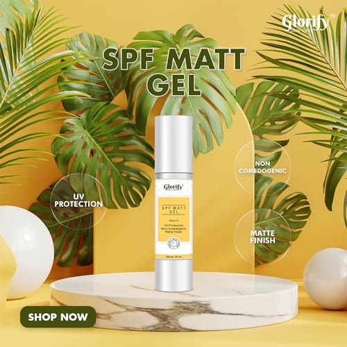 Glorify SPF Matt Gel | Superior UV Protection Moisturizing Formula | Prevent Dark Spots, Blackheads and Blemishes | Non-Greasy, Quick-Absorbing | Sunscreen Gel For Women &amp; Men - 50ml (FROM INDIA)SAB - View 2 of 3
