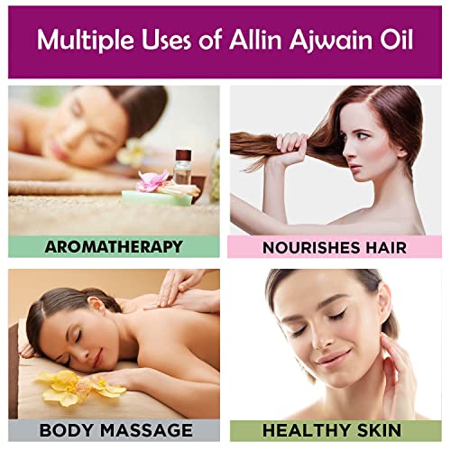 Allin Exporters Ajwain Oil Pure, Natural &amp; Undiluted, Aromatherapy Therapeutic Grade Steam Distilled for Skin, Face (15 ML) - View 3 of 4