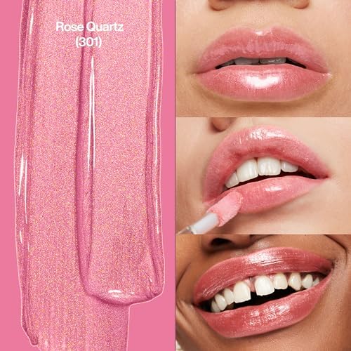Revlon Super Lustrous Lip Gloss, High Impact Lipcolor with Moisturizing Creamy Formula, Infused with Agave, Moringa Oil, &amp; Cupuacu Butter, Rose Quartz (301) FROM DUBAI (SAM) - View 2 of 3
