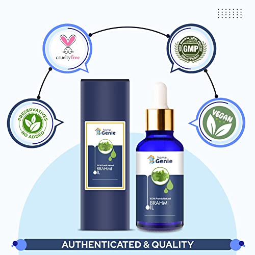 Home Genie Brahmi Base Oil 100% Natural Pure Undiluted Uncut Essential Oil - View 2 of 4