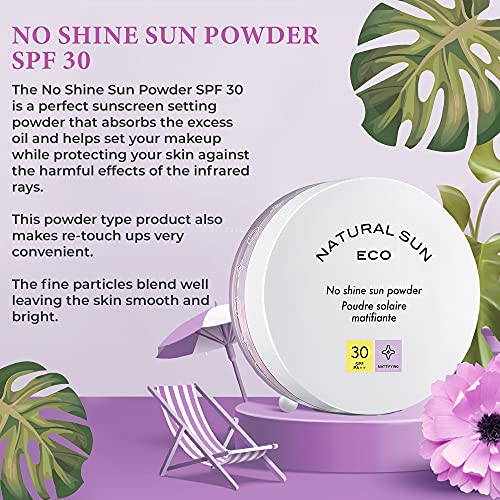 The Face Shop Naturalsun Eco No Shine Sun Powder| Unisex Sunscreen with SPF 30, PA ++| Mattifying, sweat resistant powder for advanced sun protection| Suitable for all skin types, ideal for sensitive and acne prone skin, 13gm (FROM INDIA)SAB - View 3 of 3