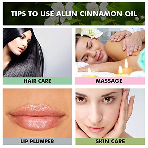 Allin Exporters Cinnamon Bark Oil 100% Natural, Pure &amp; Therapeutic Grade for Skin, Acne, Face, Hair, Aromatherapy, Diffuser &amp; Massage (15 ml) - View 3 of 4