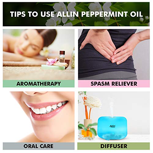 Allin Exporters Peppermint Essential Oil Natural Ideal for Aromatherapy &amp; Aroma Diffusers Eliminate Foul Odours Therapeutic Grade for Skin (30 ML) - View 3 of 4