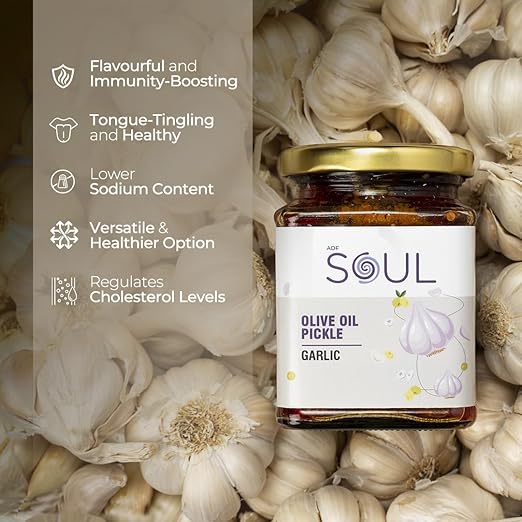 Soul Garlic Pickle in Olive Oil 275 Grams - A Flavorful Blend of Garlic Infused in Premium Olive Oil - View 4 of 5