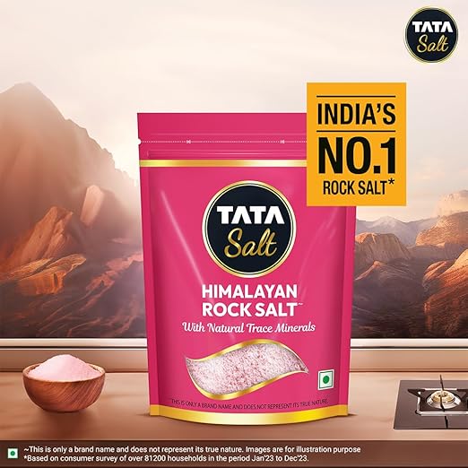 Tata Salt Himalayan Rock Salt, Premium Sendha Namak, with Natural Trace Minerals, 1kg Pouch - View 6 of 6