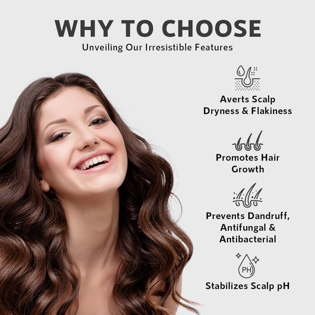 Orgatre Dandruff Free Shampoo For Men &amp; Women| With Tea Tree, Ginger, Rosemary Oil, And Vitamils - Soothes Scalp - For All Hair Types, No Dryness, 250 Grams - View 2 of 5