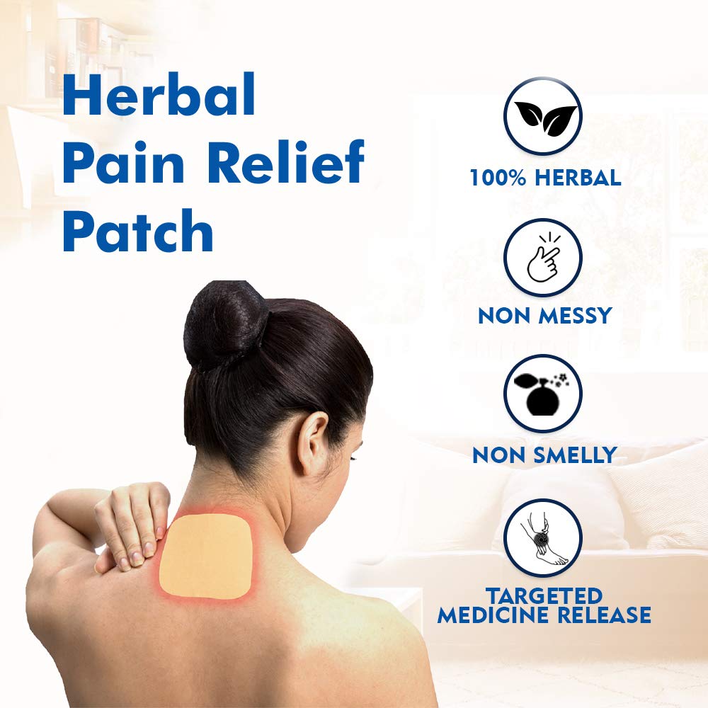 Viopatch Herbal Pain Relief Patch - Pack of 10 Patches | Instant Relief from Muscular Pain &amp; Joint Pain| Natural Pain Relief Patches | No Side Effects(FROM INDIA)NUZ - View 3 of 3