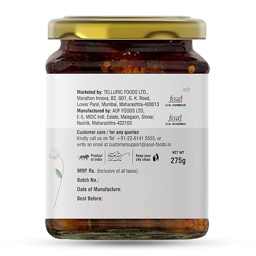 Soul Garlic Pickle in Olive Oil 275 Grams - A Flavorful Blend of Garlic Infused in Premium Olive Oil - View 5 of 5