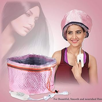 QERINKLE Hair Care Thermal Head Spa Cap Treatment with Beauty Steamer Nourishing Heating Cap, Spa Cap For Hair, Spa Cap Steamer For Women - View 6 of 9