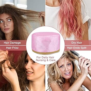 QERINKLE Hair Care Thermal Head Spa Cap Treatment with Beauty Steamer Nourishing Heating Cap, Spa Cap For Hair, Spa Cap Steamer For Women - View 2 of 9