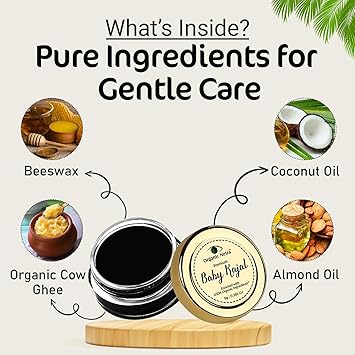 Organic Netra Baby Kajal Water Resistant, Smudgeproof, Longlasting For Normal Skin Type Enriched With Natural &amp; Organic Ingredients With No Harmful Chemicals, Matte Finish, (8g) - View 5 of 6