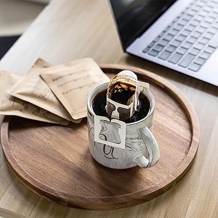 Roll over image to zoom in   2 VIDEOS      WEBHUSHI 11 Inches Tray, Round Wood Tray For Coffee Table, Small Wooden Serving Tray, Decorative Trays For Home Decor - View 3 of 6