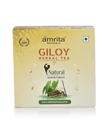 Amrita Naturals Giloy Herbal Tea Bags - Immunity-Boosting Elixir in a Pack 15 bag (FROM INDIA)SAB - View 2 of 3