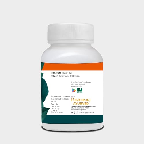Parampara Ayurved Kesho Shakti Hair Food Capsules for Damage &amp; Hair Fall Problems 30 Capsule (FROM INDIA)SAB - View 2 of 2