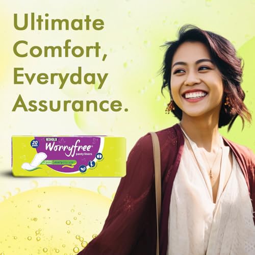 NeoHolix Worryfree Pantyliners for Women, Cotton, Soft, Daily Use, XXL, 20 Pieces per pack, 190mm Length,1mm Thickness, Ultra Thin (FROM INDIA)SAB - View 2 of 2