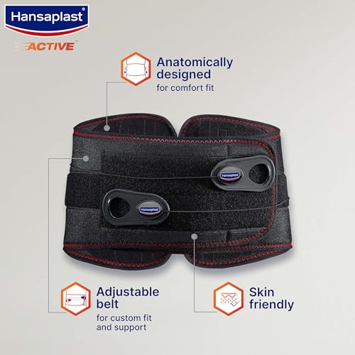Hansaplast Active Lace Pull LS Support for Men &amp; Women | 1 Unit | One Size Fits Most | Lower Back Support Belt for Long Lasting Pain Relief &amp; Stability | Lumbo Sacral Support Adjustable Belt and Lace Pull Mechanism for Easy Compression Adjustment | Lower Back Pain, Strain, Preventive Care, Overuse Care - View 7 of 8