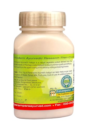 PARAMPARA AYURVED Isabgol Plus 300 Gms (FROM INDIA)SAB - View 3 of 3