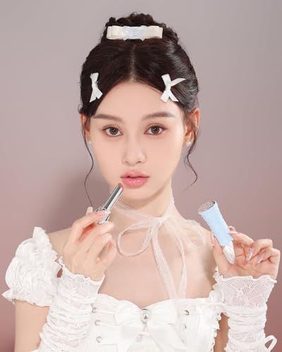 Flower Knows Swan Ballet Solid Lip Glaze Mirror Lipstick Profesional Makeup Lipgloss Moisturizing Hydrating long-lasting color and incredible shine Lipstick (B04 Silver Moon) FROM DUBAI (SAM) - View 4 of 4