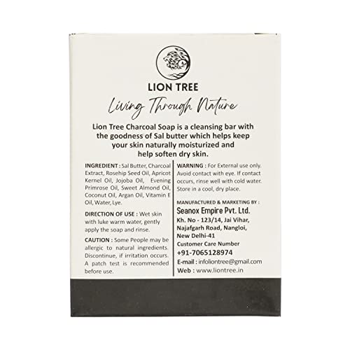 Lion Tree Handmade Charcoal Soap With Goodness Of Sal Butter(110gm),Deep Cleansing Soap Bar Charcoal Soap (Pack of 1) For All Skin Type - View 3 of 3