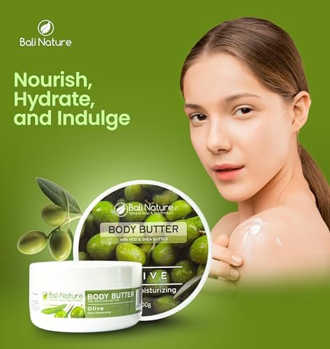 Bali Nature Body Butter with VCO &amp; Shea Butter, 100g, Moisturizing &amp; Soothing (Regular, Olive) FROM DUBAI (SAM) - View 2 of 3
