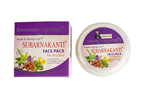 Parampara Ayurved Subarnakanti Face Pack for Glowing Skin with Kesar (Saffron) and Vitamin-E Best | Ageing Care | Face Pack for Dry Skin for Women and Men (100 gm Pack of 1) (FROM INDIA)SAB - View 2 of 2