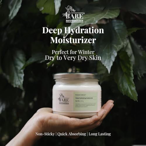Bare Necessities Rainforest Deep Hydrating Moisturizer | Body Lotion for Dry to Very Dry Skin | Non-Greasy &amp; Lightweight Moisturizer for Body and Face | Advanced Nourishment - 250g - View 3 of 5