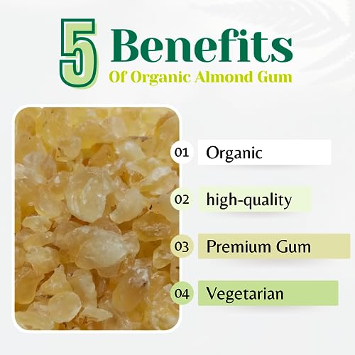 MIBITES Premium Gond Katira | Organic Almond Gum | Badam Gond | Tragacanth Gum | Edible Gum | Cooling Properties Superfood (225 Grams)FROM INDIA(NUZ) - View 6 of 6
