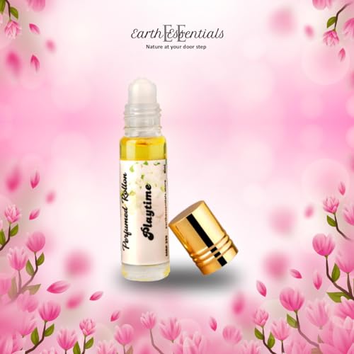 Earth Essentials Playtime Natural Body Perfume, Roll-On Jasmine &amp; tuberose Scent For Men &amp; Women, Long Lasting Attar, Fine fragrance Etra - 8 ml - View 3 of 4