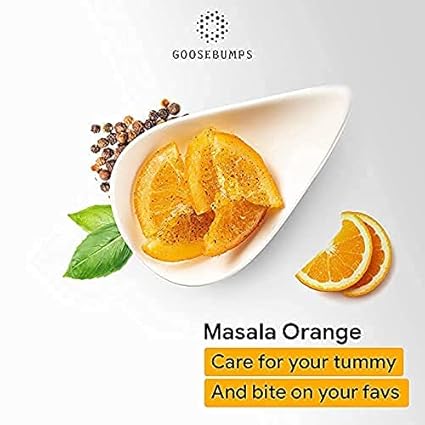 GOOSEBUMPS PICKLES Masala Orange | Dried Orange Slices | Dehydrated Fruit | Chatpata Orange Healthy Snack For Kids And Adults | 250 Gms (FROM INDIA FAAZ) - View 3 of 4