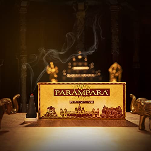 Cycle Pure Parampara Premium Dhoop for Puja, 400 GM, Pack of 4 (100g Each) | Long Lasting Natural &amp; Guggul Fragrance | Wet Dhoop Batti for Havans, Festivals &amp; Other Rituals | Made with Pure Ghee (FROM INDIA)SAB - View 2 of 2