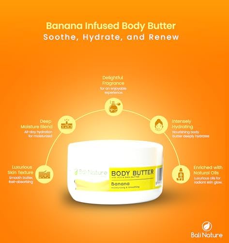 Bali Nature Body Butter with VCO &amp; Shea Butter, 100g, Moisturizing &amp; Soothing (Regular, Banana) FROM DUBAI (SAM) - View 2 of 4