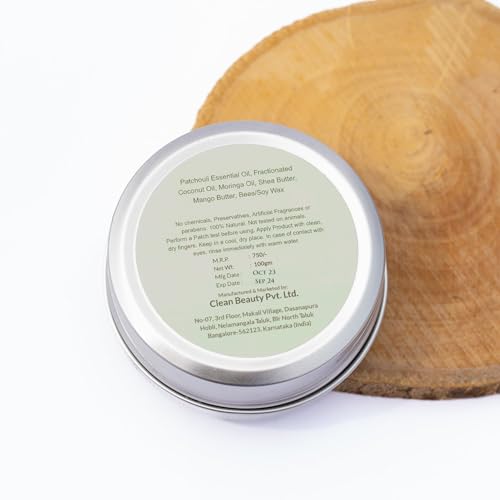 The Bare Bar Patchouli Body Butter for Dry Skin - 50gm | 48hrs Intense Moisturization | Shea Butter Moisturizer with Mango Butter &amp; Vitamin E| No Chemicals &amp; Parabens | For All Skin Types - View 3 of 3