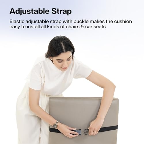 FOVERA Back Support for Chair, Memory Foam Car Seat Back Support, Orthopedic Lumbar Support Back Rest for Back Pain Relief - Back Pillow for Sitting (Mesh Black, Large) - View 2 of 8