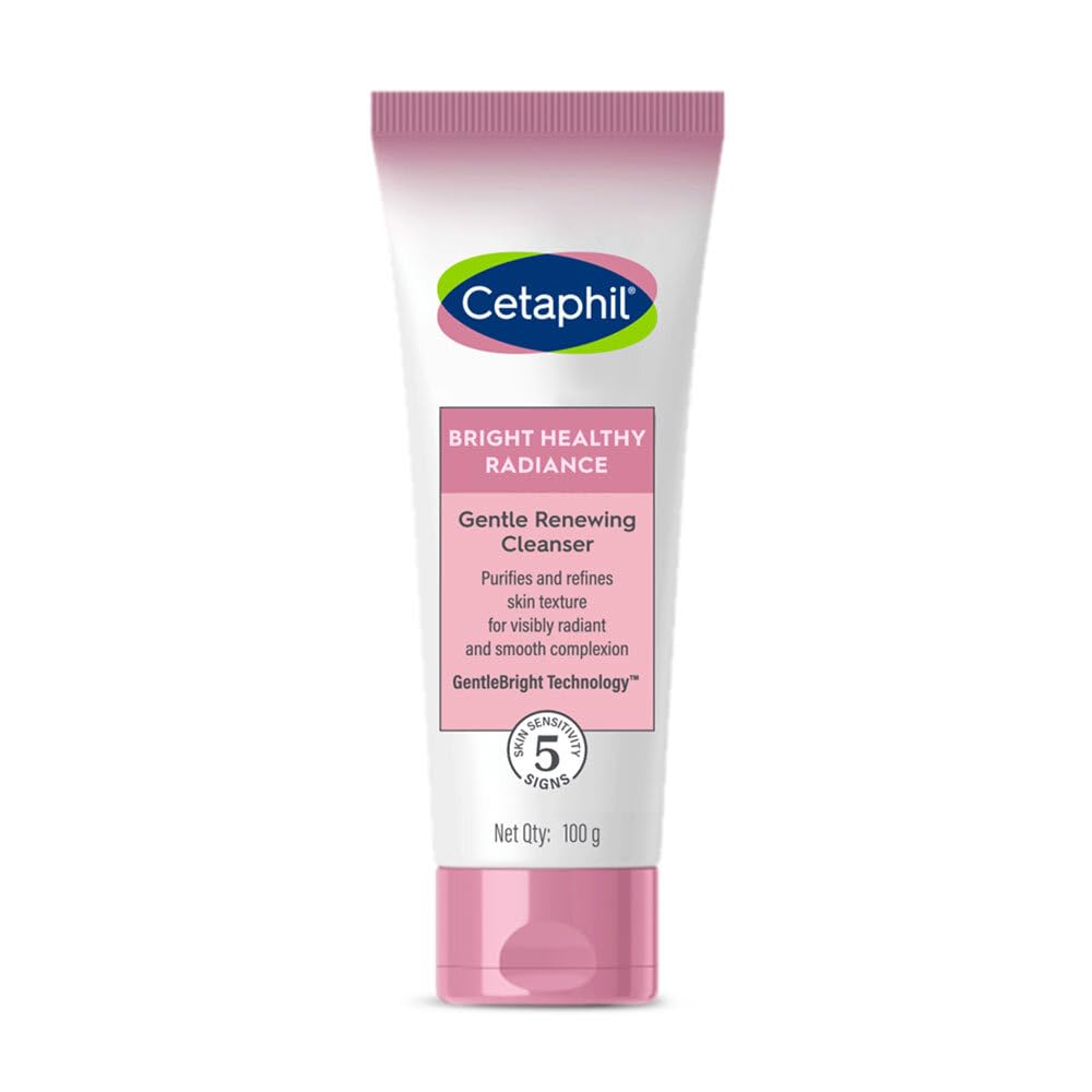 Cetaphil Bright Healthy Radiance Gentle Renewing Cleanser|100G|Gentlebright Technology With Vitamin E-Releasing Jojoba Beads|3In1: Brightening,Gentle Exfoliation And Anti-Pollution|Fragrance Free(FROM INDIA)NUZ - Related product