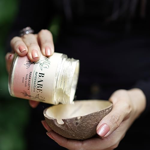 Bare Necessities Terracota Body Scrub | Organic Exfoliating Scrub for Smooth &amp; Bright Skin | Natural Vitamin C Body Scrub with Green Gram Flour| Bath Ubtan| Peta Certified, Vegan, Handmade - 85g - View 2 of 4
