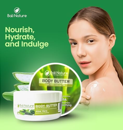 Bali Body Butter with VCO &amp; Shea Butter, 100g, Moisturizing &amp; Soothing (Regular, Aloe Vera) FROM DUBAI (SAM) - View 3 of 4
