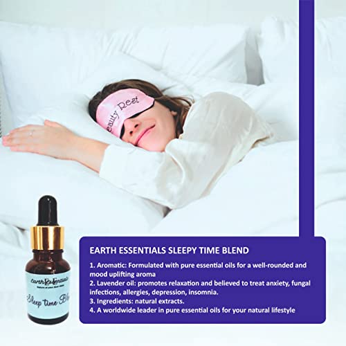 Earth Essentials Sleepy Oils Blends Sleep Essential Oil Blend for Diffuser - Essential Oils for Diffusers Aromatherapy and Wellness with Ylang-Ylang ,Vetiver ,Chamomile and Lavender Essential Oils for Nightime Time Support 15 ml - View 4 of 4