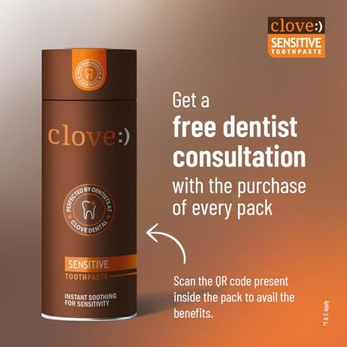 Clove Ultimate &amp; Clove Sensitive Combo | Sensitivity Relief | Prevent Cavities | Fights Gum Disease | Reduces Bad Breath | Strengthens Enamel | Paraben Free | Clove Oil + Mint, Pack of 2 (200g)FROM INDIA(NUZ) - View 3 of 3