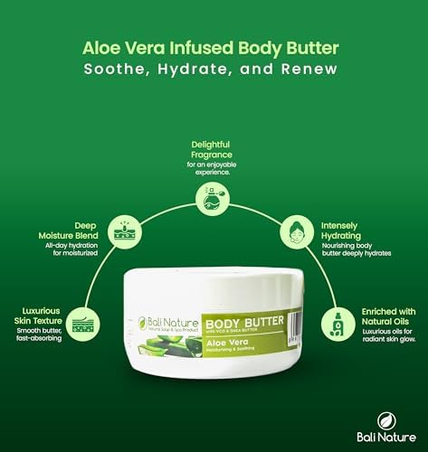Bali Body Butter with VCO &amp; Shea Butter, 100g, Moisturizing &amp; Soothing (Regular, Aloe Vera) FROM DUBAI (SAM) - View 2 of 4