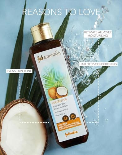 Fabessentials Coconut Oil | 100% Organic Ingredients |Promotes hair growth &amp; Prevents hair fall | 100 ml - View 3 of 3