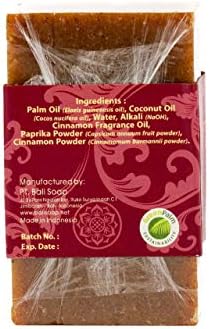 Bali Soap - Cinnamon Natural Soap - Bar Soap for Men &amp; Women - Bath, Body and Face Soap - Vegan, Handmade, Exfoliating Soap - 3 Pack, 3.5 Oz each  FROM DUBAI (SAM) - View 3 of 3