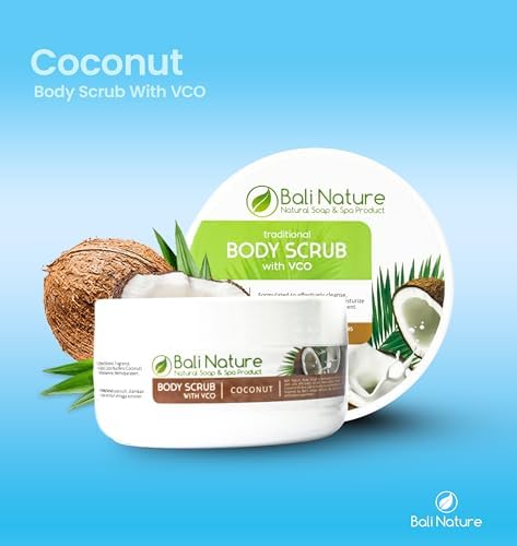Bali Nature Body Scrub With VCO Clean &amp; Bright 100g - Exfoliate, Nourish, and Moisturize with Unique and Relaxing Scent (Coconut)   Bali Nature Body Scrub With VCO Clean &amp; Bright 100g - Exfoliate, Nourish, and Moisturize with Unique and Relaxing Scent (Co - View 3 of 3