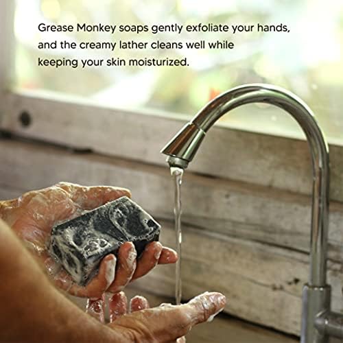Bali Soap Grease Monkey - Natural Soap for Men, Dad, Husband - Special Father's Day Gift - Activated Charcoal Scrub for Mechanic - Cleans Dirty, Greasy Hands - Pack of 2, 7oz Bar FROM DUBAI (SAM) - View 3 of 3