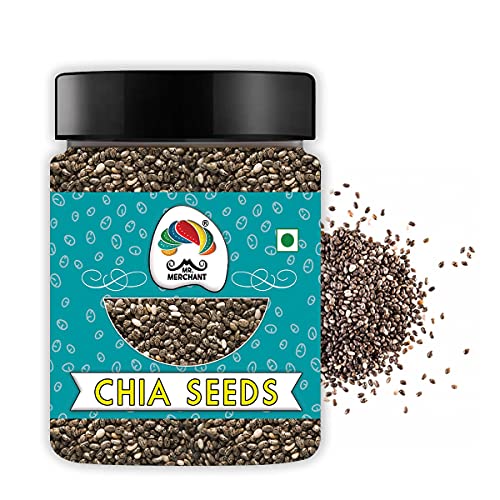 Mr. Merchant Roasted Chia Seeds with Omega 3 and Fiber for Weight Loss - 250 grams (FROM INDIA)SAB