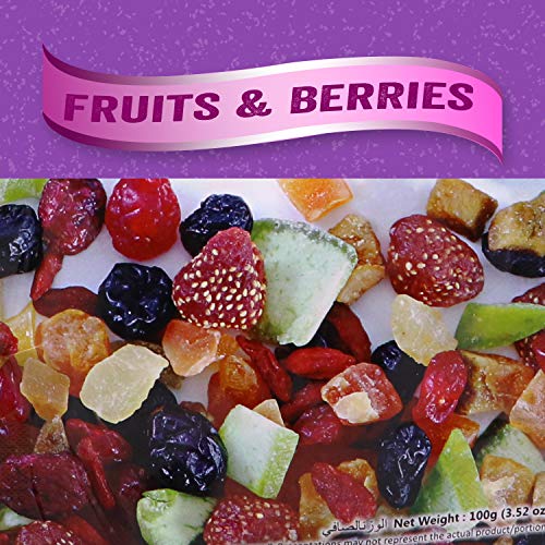 JEWEL FARMER Fruits &amp; Berries Mix with Pineapple, Mango, Guava, Papaya, Kiwi, Pomelo, Strawberry, Cherry, Goji Berries, Cranberry &amp; Blueberry (500g) - View 3 of 4