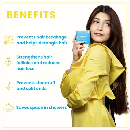 Bare Necessities Flaxseed &amp; Moringa Natural Shampoo Bar for Moisturizing, Detangle for Soft Shiny Hair | Paraben free shampoo | Plant-based vitamin-rich protein shampoo | Sulphate free shampoo for women | Best Shampoo for Dry and Frizzy hair - 85gFROM IND - View 4 of 4