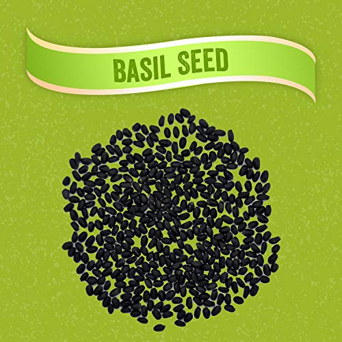 JEWEL FARMER Basil Seed, Tukmariya Herbal Sabja Seeds with Omega 3, Protein, Dietary Fiber &amp; Antioxidant (100g) - View 3 of 4
