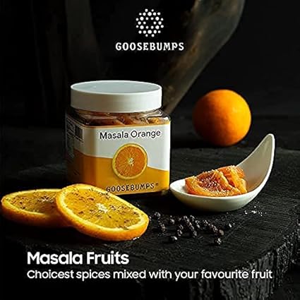 GOOSEBUMPS PICKLES Masala Orange | Dried Orange Slices | Dehydrated Fruit | Chatpata Orange Healthy Snack For Kids And Adults | 250 Gms (FROM INDIA FAAZ) - View 4 of 4