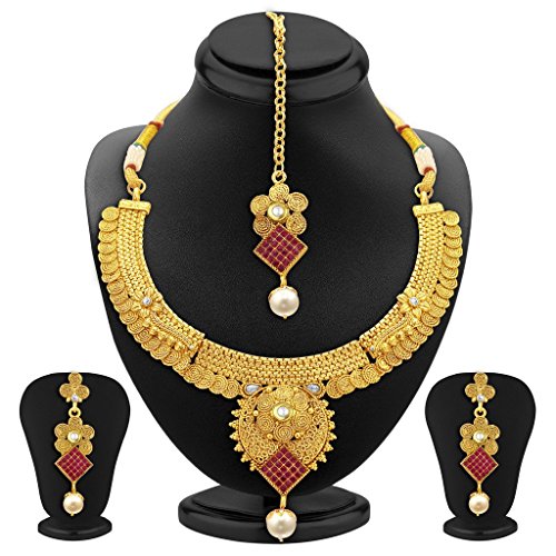 Sukkhi Wedding Collection Jewellery Sets for Women (Golden) (2931NGLDPP1400)(FROM INDIA)NUZ - View 4 of 4