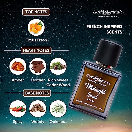 Earth Essentials MIDNIGHT SCENT Eua de Parfum french fragrance,Perfume with Long Lasting Fragrance For Men &amp; Women(50ml)FROM INDIA)NUSS - View 4 of 4
